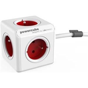 PowerCube Extended 5 gniazd 3.0m czerwony