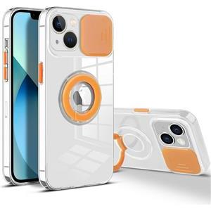 MM TPU SAM GALAXY A14 CLEAR CAM AND RING, 2mm orange