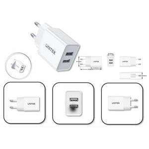 Unitek Ładowarka 2x USB-A 12 W biała