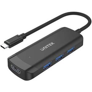 Unitek aktywny hub USB-C 3xUSB-A 3.1, HDMI 4K@30Hz