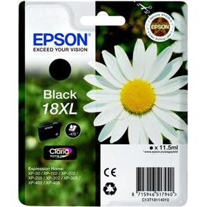 Epson 18XL - XL - black - original - ink cartridge