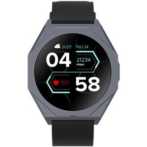 CANYON Otto SW-86, Smart watch Realtek 8762DK LCD 1.3'' LTPS 360X360px, TP G+F 1+gesture 192KB Li-ion polymer battery 3.7v 280mAh,Gun aluminum alloy case middle frame+plastic bottom case+black silicon