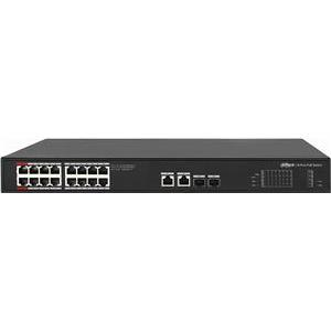 Dahua PoE Switch PFS3220-16GT-240-V2 Gigabitni 16 X PoE + 2X Uplink + 2 X SFTP Uplink