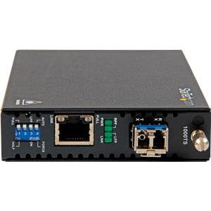 StarTech.com Singlemode (SM) LC Fiber Media Converter for 1Gbe Network - 10km - Gigabit Ethernet - 1310nm - with SFP Transceiver (ET91000SM10) - fiber media converter - 10Mb LAN, 100Mb LAN, GigE