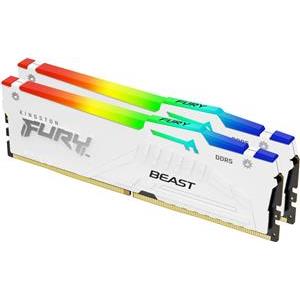 Kingston Fury Beast White RGB 32GB [2x16GB 6000MHz DDR5 CL40 DIMM]