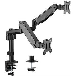 Gembird Adjustable desk 2-display mounting arm, 17”-32”, up to 9 kg