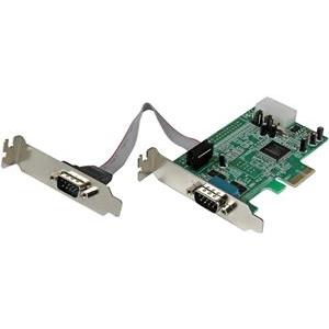 StarTech.com 2 Port Low Profile Native RS232 PCI Express Serial Card with 16550 UART - PCIe RS232 - PCI-E Serial Card (PEX2S553LP) - serial adapter - PCIe - RS-232 x 2