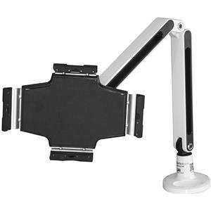 StarTech.com Desk-Mount Tablet Arm - Articulating Tablet Mount - For 9 to 11 Tablets - iPad or Android Tablet Holder - Lockable - Steel mounting kit - adjustable arm - for tablet - white - TAA Complia