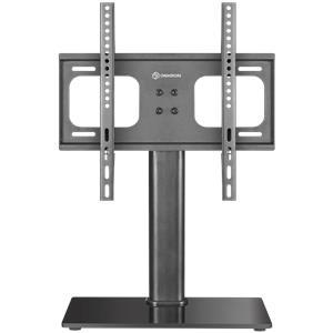 ONKRON Universal Height Adjustable Table Top TV Stand for 26 to 55-inch Flat Panel TVs Digital Panels 30 kg, Black