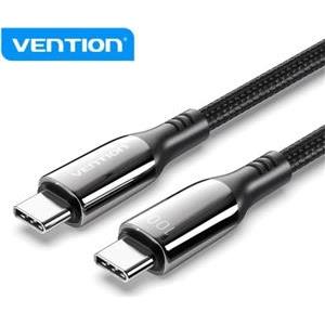 Vention Cotton Braided USB 2.0 C Male to C Male 5A Cable 2M Black