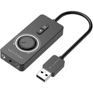 Vention USB 2.0 External Stereo Sound Adapter with Volume Control, 0.5m