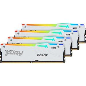 Kingston DRAM 64GB 5600MT/s DDR5 CL40 DIMM (Kit of 4) FURY Beast White RGB XMP EAN: 740617335064