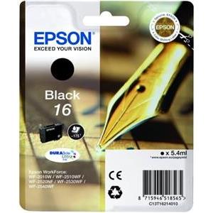 TIN Epson Tinte 16 C13T16214012 Schwarz bis zu 175 Seiten