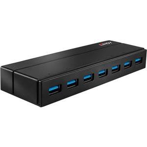 Lindy USB 3.1 Hub 7 Port with Charging Function - hub - 7 ports