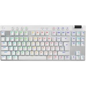 Keyboard Logitech G PRO X TKL, Brown Tactile, Lightspeed, White