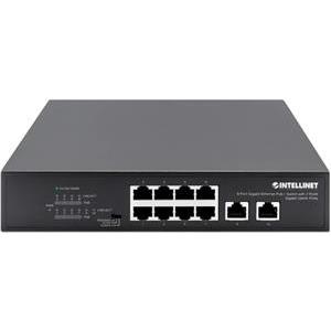 INTELLINET 8-Port Gigabit PoE+ Switch 2 RJ45-Ports 120W