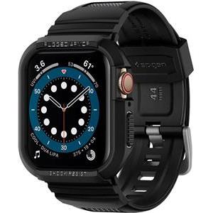 Spigen Rugged Armor Pro, zaštitna maska s remenom za Apple pametni sat, crna - Apple Watch 8/7 (45mm)/SE 2022/6/SE/5/4 (44mm)