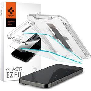 Spigen Glass tR EZ Fit, zaštitno staklo za ekran telefona, 2 kom + okvir za instalaciju - iPhone 14 Pro Max