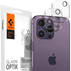 Spigen Glass Optik, zaštitno staklo za kameru telefona, 2 kom, prozirno - iPhone 14 Pro/iPhone 14 Pro Max (AGL05228)