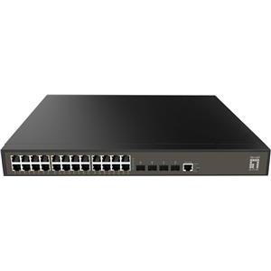 LevelOne Switch 24x GE GEL-2871 4xGSFP 19