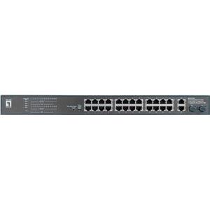 LevelOne Switch 24x FE FGP-2831 2xGE 2xGSFP 19