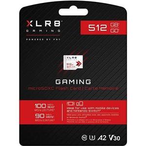 SD MicroSD XC Card 512GB PNY XLR8 Gaming Class 10 U3 V30 retail