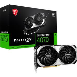 MSI GeForce RTX 4070 VENTUS 2X E 12G OC - graphics card - GeForce RTX 4070 - 12 GB