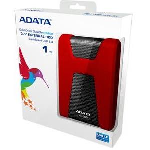 HDD eksterni Adata 1TB DashDrive HD650 Red, USB 3.0, AHD650-1TU3-CRD