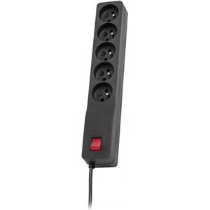 LESTAR 1966006356 power extension 3 m 230 AC outlet(s) Indoor Black