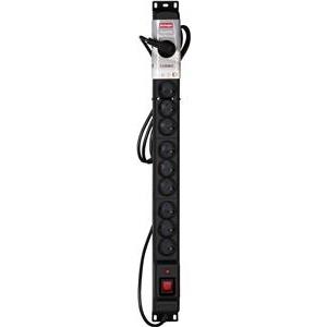 Activejet COMBO 12 socket power strip 5m black