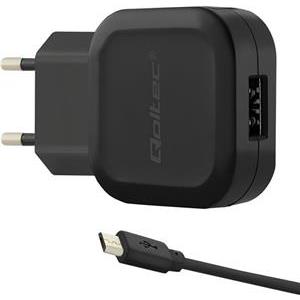 Qoltec 50195 Charger 12W | 5V | 2.4A | USB + Micro USB cable