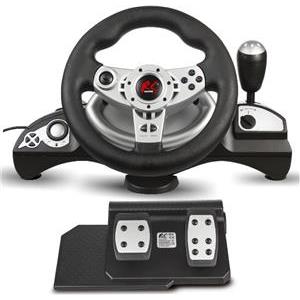 NanoRS RS700 Gaming Controller Black, Silver USB Steering wheel Analogue / Digital Android, PC, PlayStation 4, Playstation 3, Xbox One.