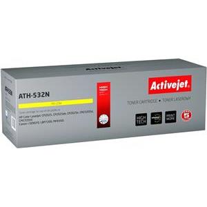 Activejet ATH-532N Toner (replacement for HP 304A CC532A, Canon CRG-718Y; Supreme; 3200 pages; yellow)