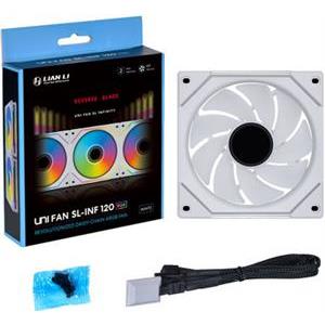 Fan Lian Li UNI FAN SL-INF 120 Reverse Blade, ARGB, PWM, 120mm, White