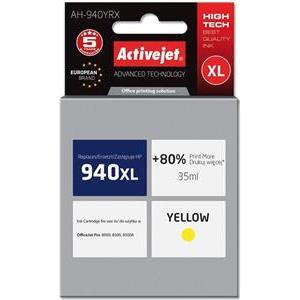 Activejet AH-940YRX Ink (replacement for HP 940XL C4909AE; Premium; 35 ml; yellow)