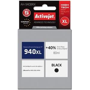 Activejet AH-940BRX Ink (replacement for HP 940XL C4906AE; Premium; 80 ml; black)