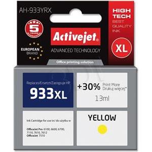 Activejet AH-933YRX ink (replacement for HP 933XL CN056AE; Premium; 13 ml; yellow)