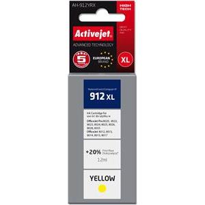 Activejet AH-912YRX Ink Cartridge (replacement for HP 912XL 3YL83AE; Premium; 990 pages; 12 ml, yellow)