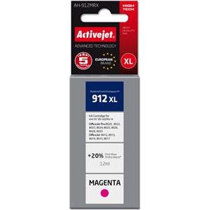 Activejet AH-912MRX Ink (replacement for HP 912XL 3YL82AE; Premium; 990 pages; 12 ml, magenta)