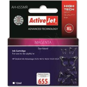 Activejet AH-655MR ink (replacement for HP 655 CZ111AE; Premium; 12 ml; magenta)