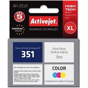 Activejet AH-351R ink (replacement for HP 351 CB337EE; Premium; 9 ml; color)