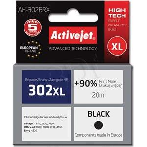 Activejet AH-302BRX ink (replacement for HP 302XL F6U68AE; Premium; 20 ml; black)