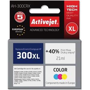 Activejet AH-300CRX Ink Cartridge (replacement for HP 300XL CC644EE; Premium; 21 ml; colour)