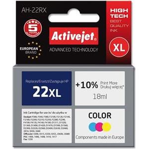 Activejet AH-22RX Ink cartridge (replacement for HP 22XL C9352A; Premium; 18 ml; color)