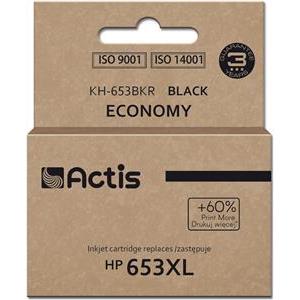 Actis KH-653BKR Ink Cartridge (replacement for HP 653XL 3YM75AE; Premium; 20ml; 575 pages; black)