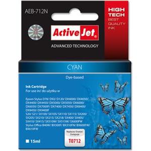 Activejet AEB-712N Ink cartridge (replacement for Epson T0712, T0892, T1002; Supreme; 15 ml; cyan)