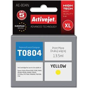 Activejet AE-804N ink (replacement for Epson T0804; Supreme; 13,5 ml; yellow)