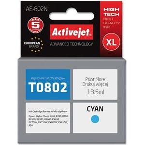 Activejet AE-802N Ink (replacement for Epson T0802; Supreme; 13,5 ml; cyan)