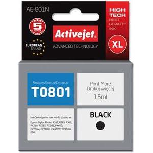 Activejet AE-801N ink (replacement for Epson T0801; Supreme; 15 ml; black)