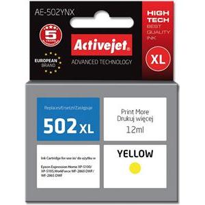 Activejet AE-502YNX ink (replacement for Epson 502XL W44010; Supreme; 12 ml; yellow)